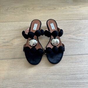 Alaia Bombe embellished suede sandals